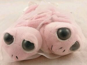 Russ Berrie Peepers Plush Pink Turtle Newborn-10 Month Baby Booties-NEW w/Tags!